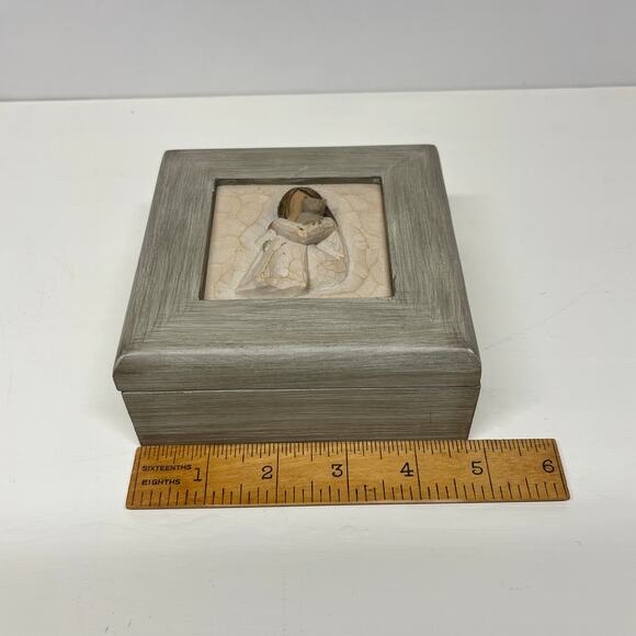 Willow Tree Susan Lordi Comfort Memory Box Cat Embrace - Picture 5 of 6